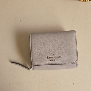 kate spade Light Gray Leather Wallet